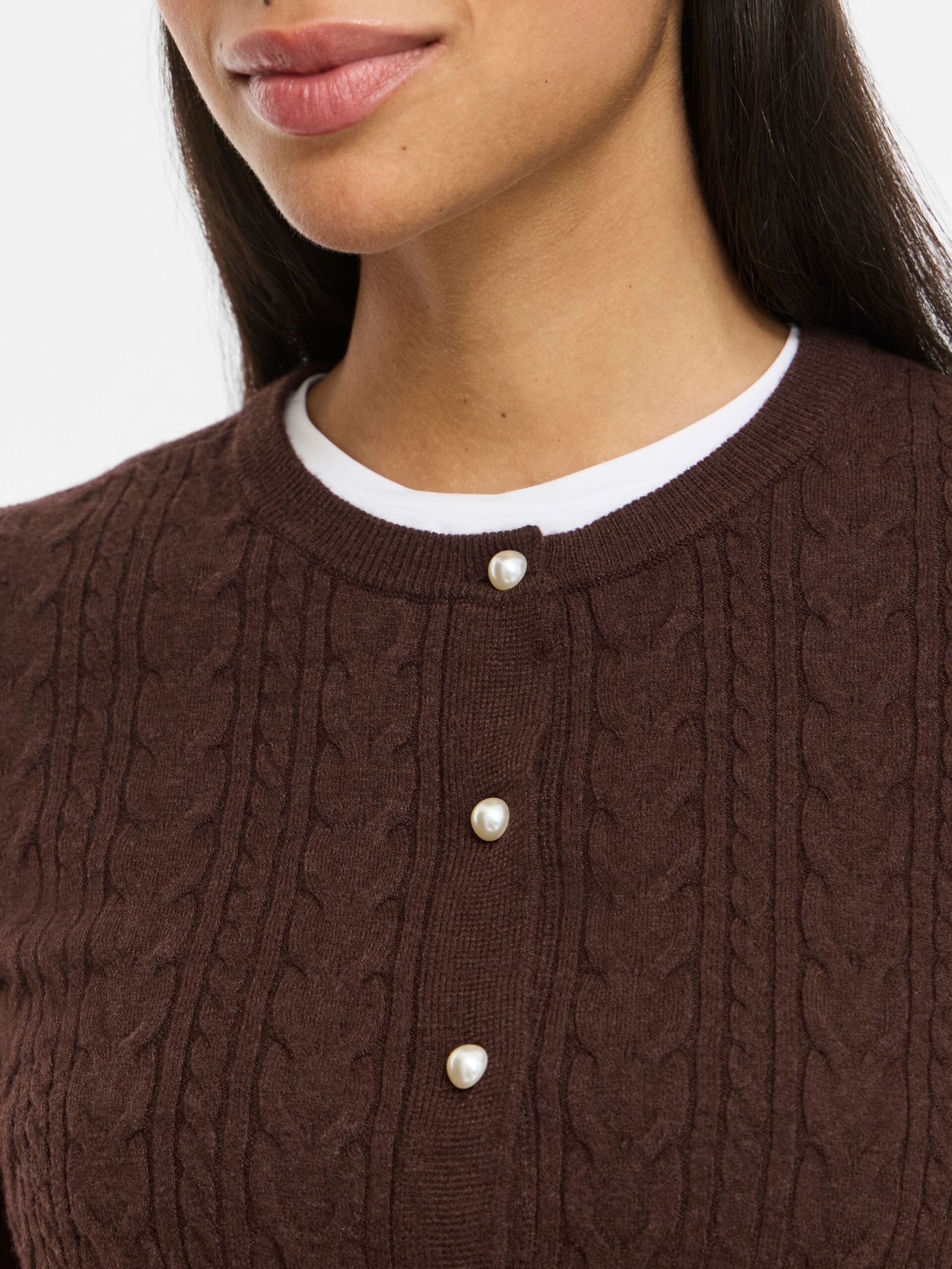 VILA VIKERRY Cable L/S Knit Cardigan – Bild 5