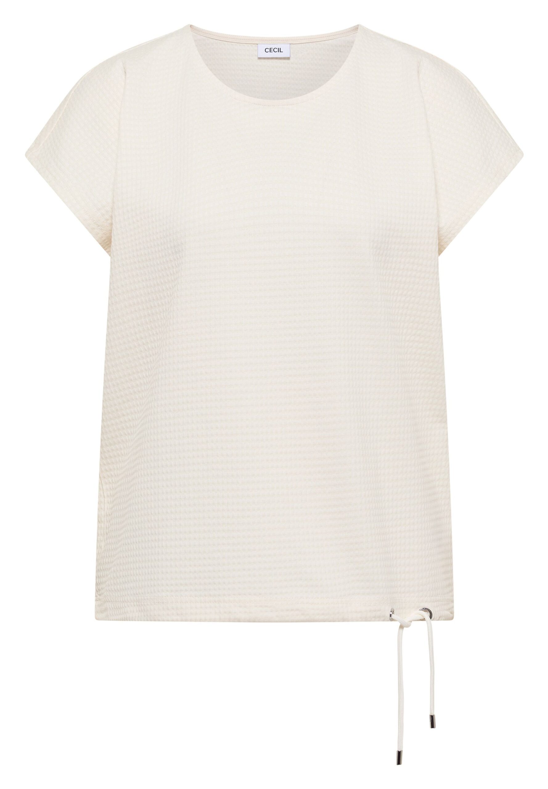 CECIL T-Shirt mit Waffel-Struktur