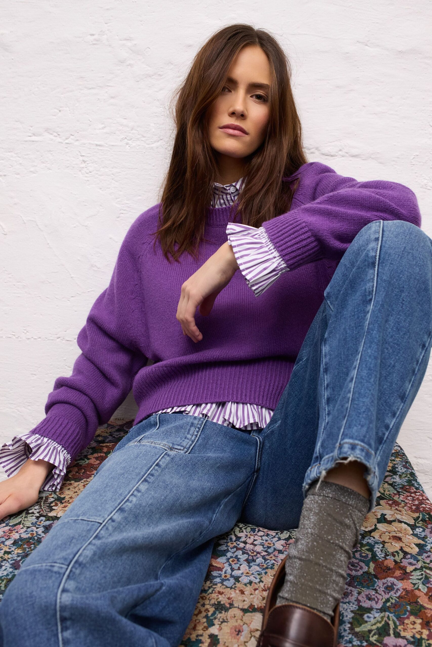Oui THE BARREL Jeans mit Komfort Stretch – Bild 6