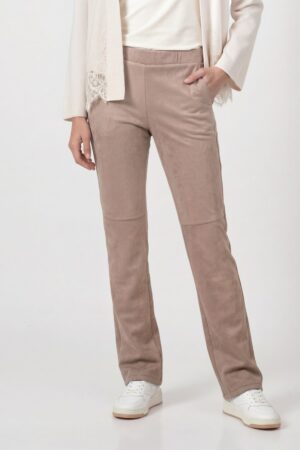 monari Velours Hose mit Straight Leg und Seitentaschen