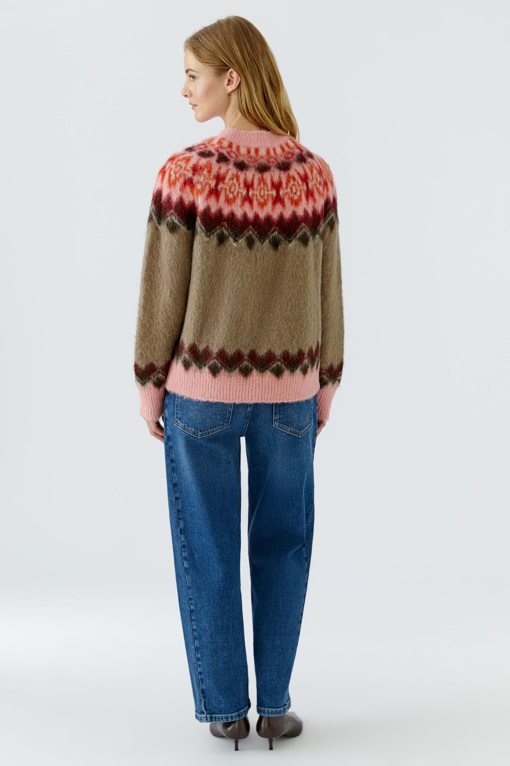 Oui Lässig geschnittener Strickpullover in regulärer Länge – Bild 6