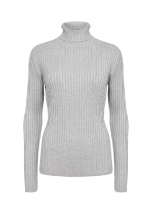 SOYACONCEPT Rollkragenpullover mit Struktur und enger Passform