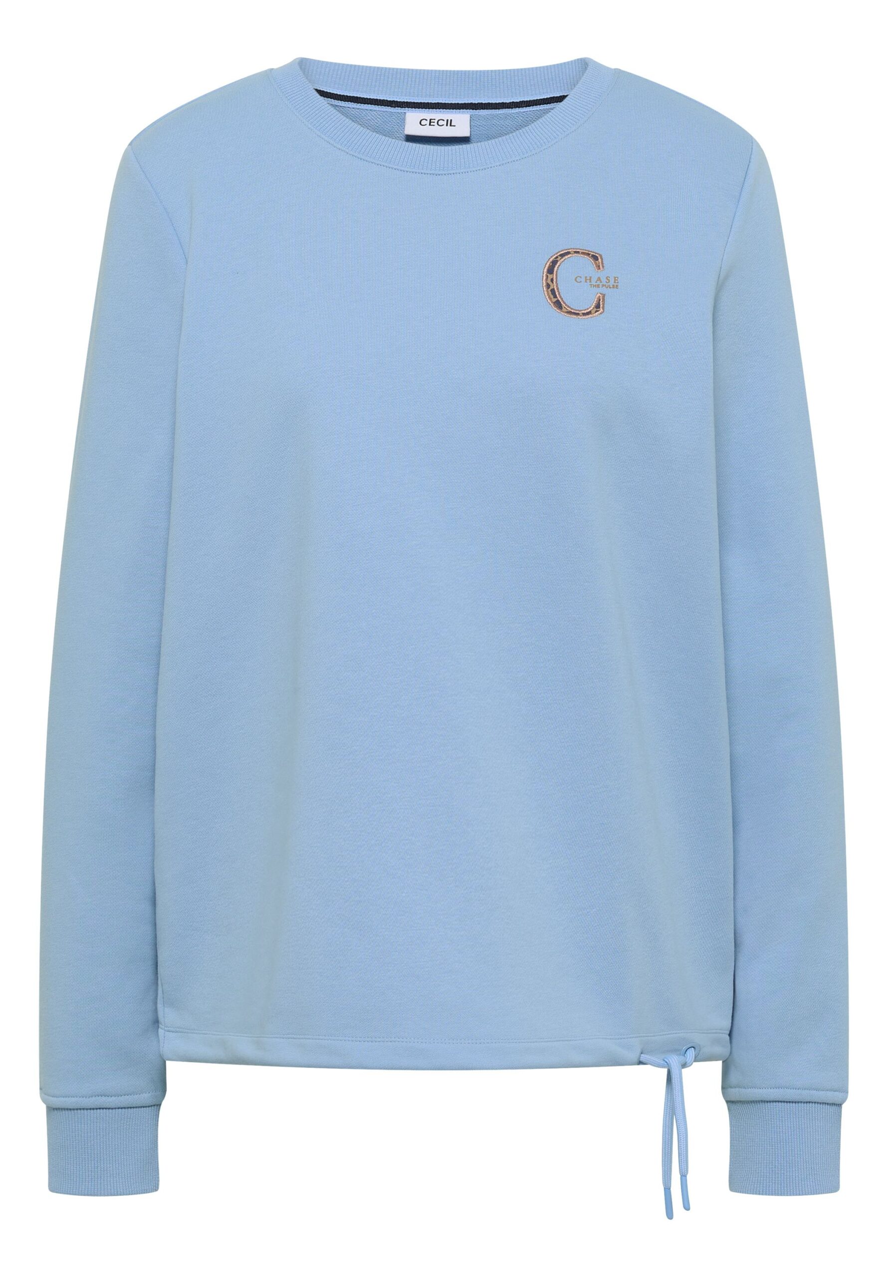 CECIL Sweatshirt mit Rundhals und Tunnelzug