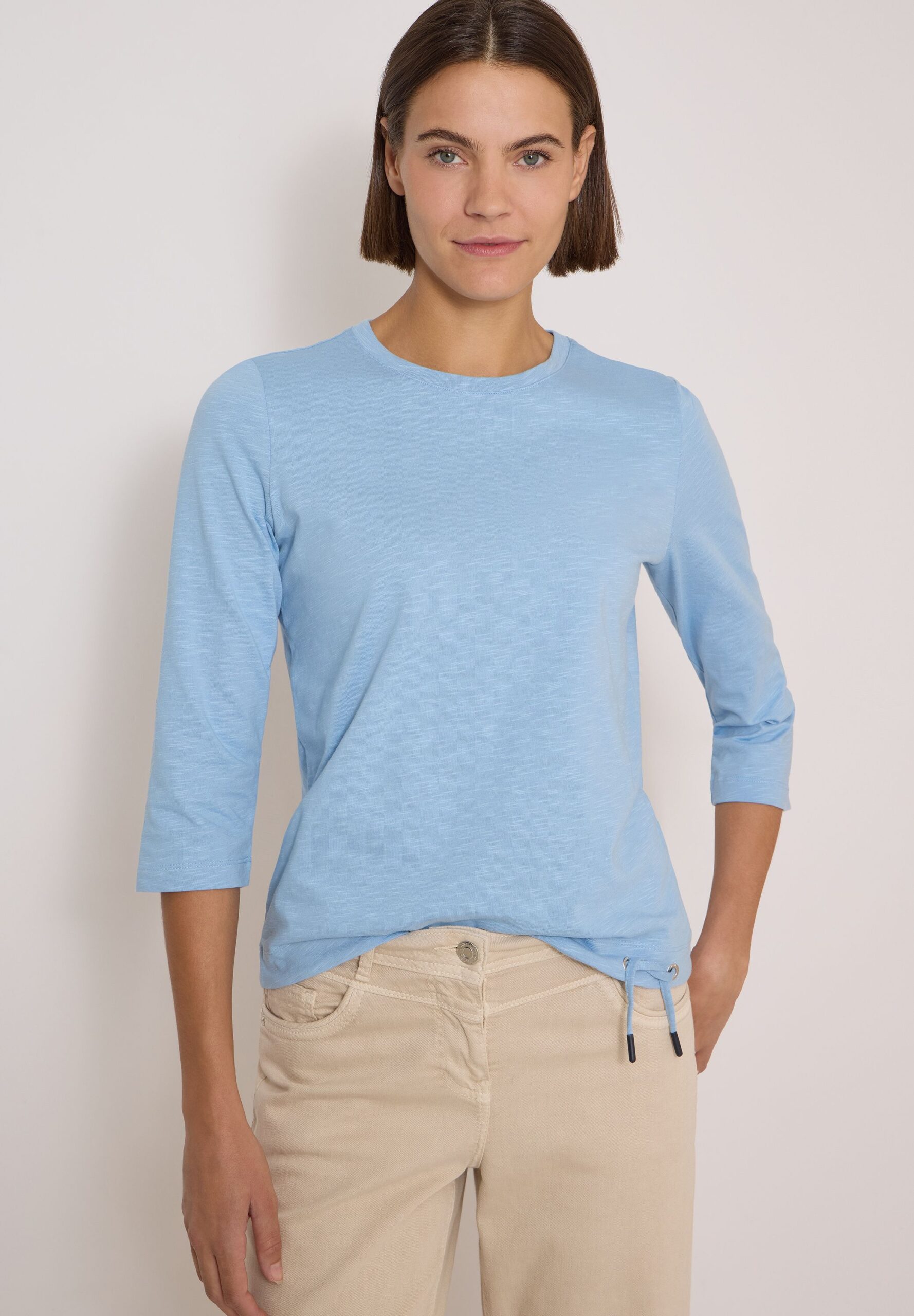 CECIL 3/4-Arm Shirt mit Rundhals und Tunnelzug – Bild 2