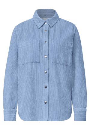 Street One Langarm Hemdbluse aus Cord mit Knöpfen