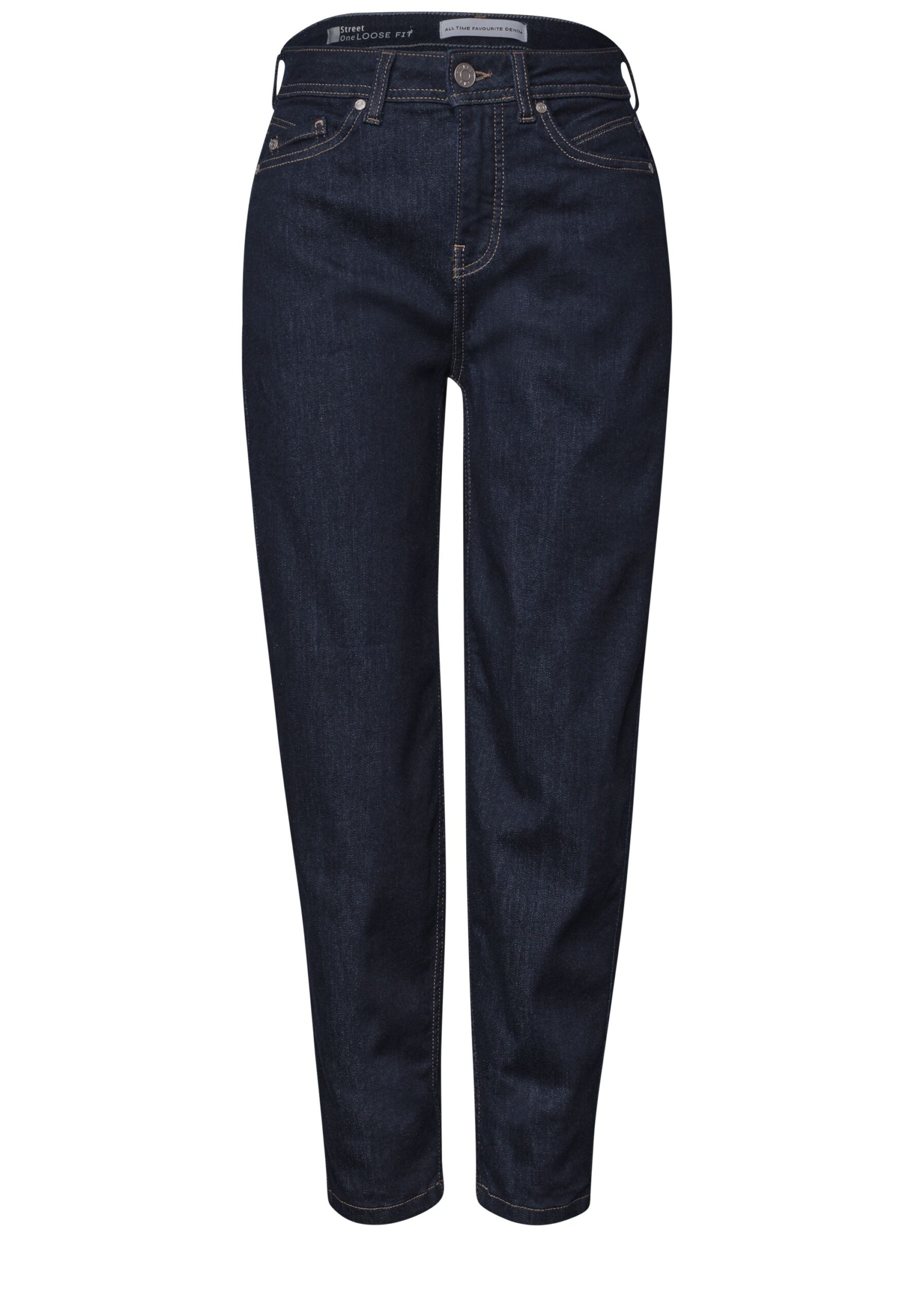 Street One High Waist Barrel Leg Jeans im Loose Fit