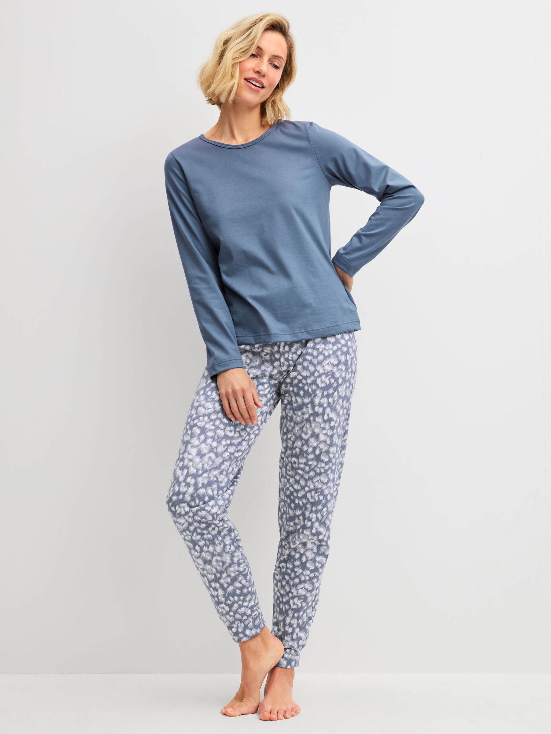 Calida Damen Schlafhose aus Baumwolle – Bild 3