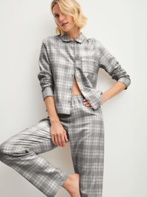 Calida Damen Pyjama aus Lyocell und Baumwolle