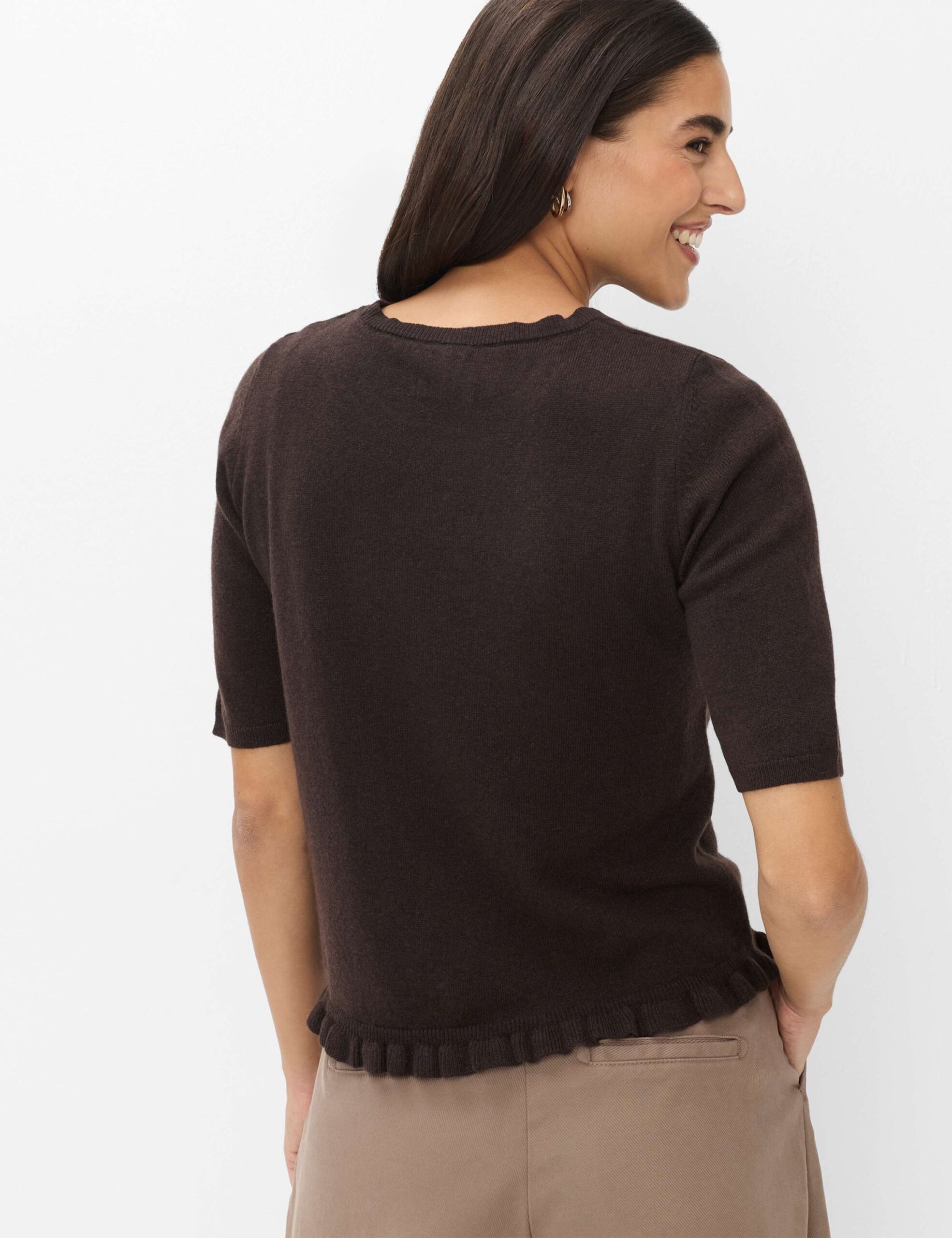 BRAX Pullover mit Rüschenabschluss – Bild 5