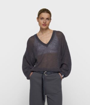 10 DAYS Feiner Strickpullover mit V-Ausschnitt