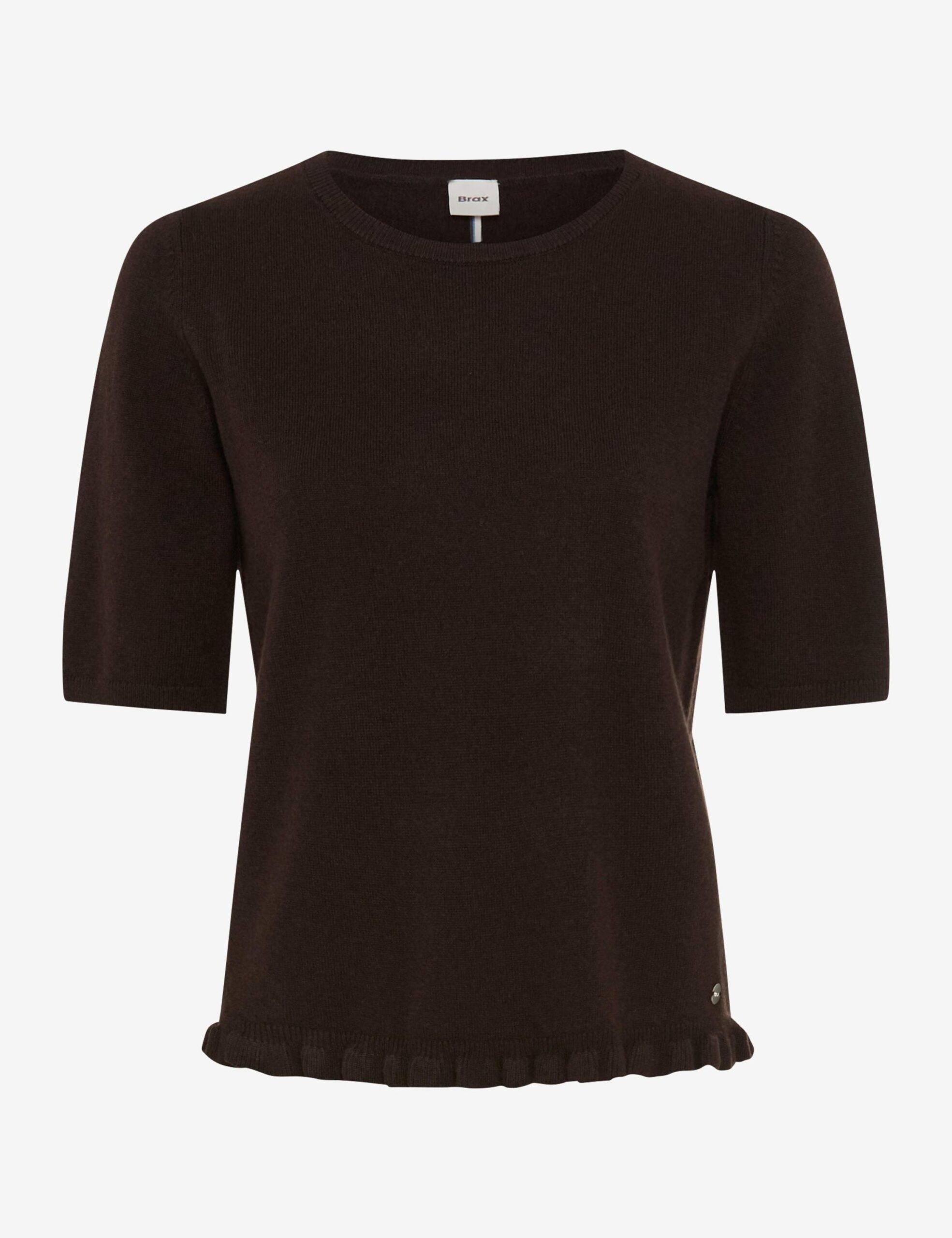 BRAX Pullover mit Rüschenabschluss