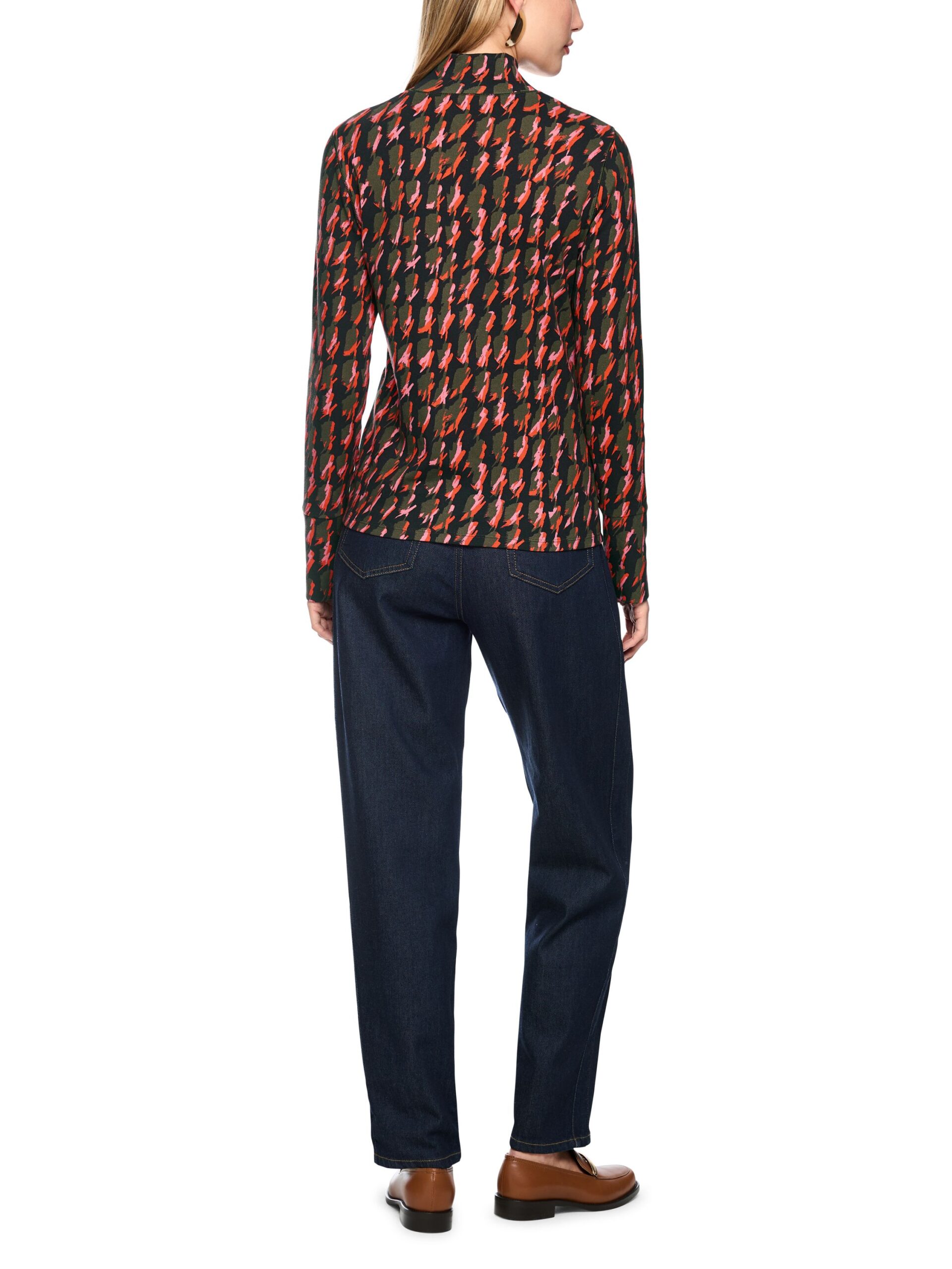 Marc Cain Collections Shirt mit abstraktem Hahnentrittmuster – Bild 6
