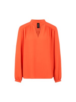 Marc Cain Collections Fließende Bluse mit Schmuckknopf