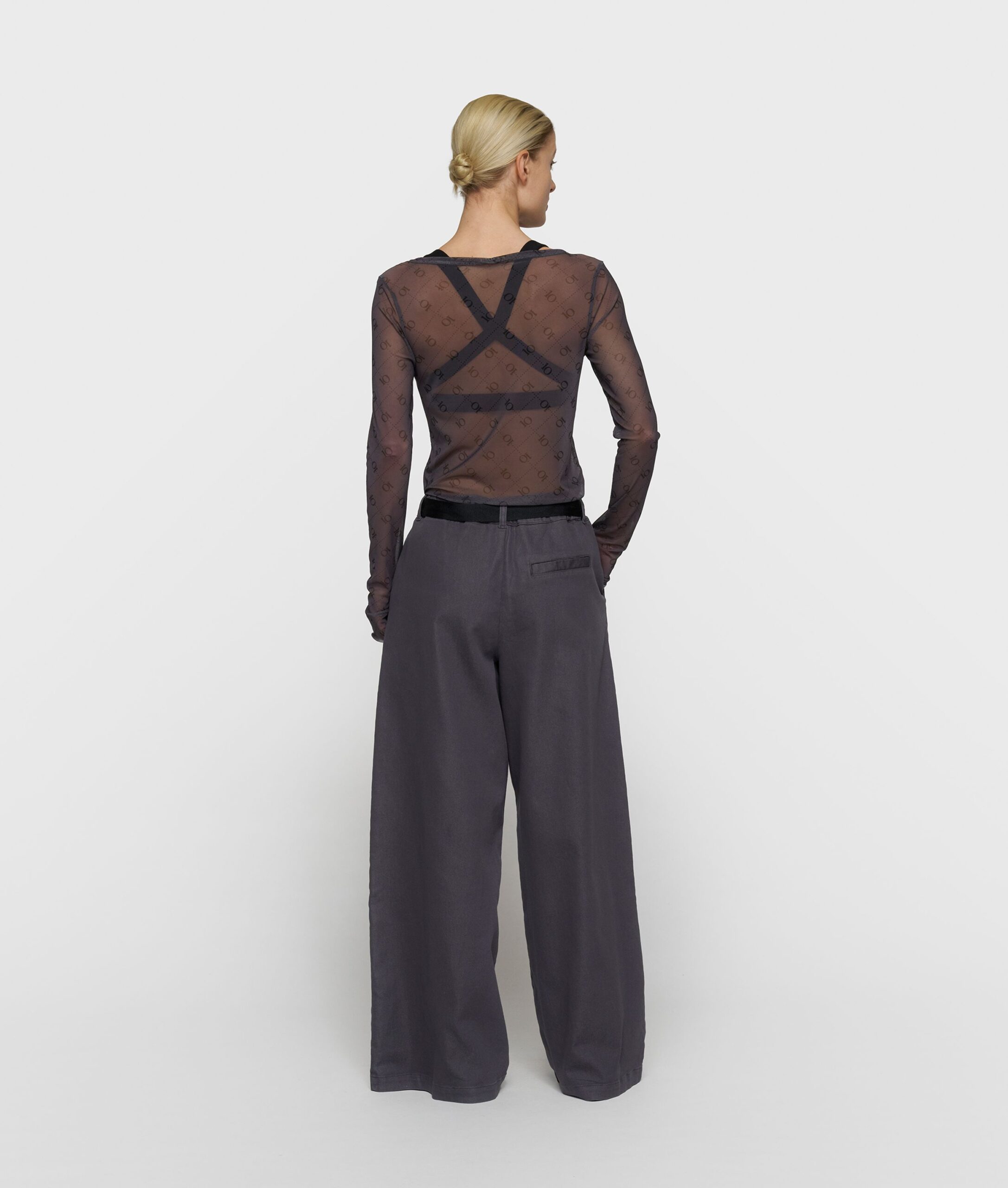 10 DAYS Mesh Langarmshirt mit Monogramm – Bild 5