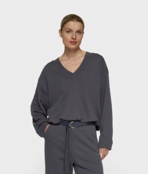 10 DAYS V-Ausschnitt Pullover mit Ballonärmeln