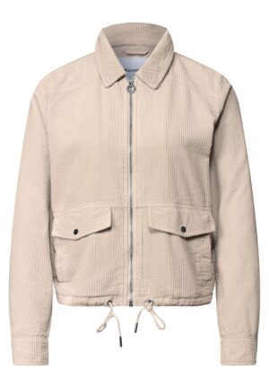 Street One Cordjacke mit Hemdkragen und Zipper
