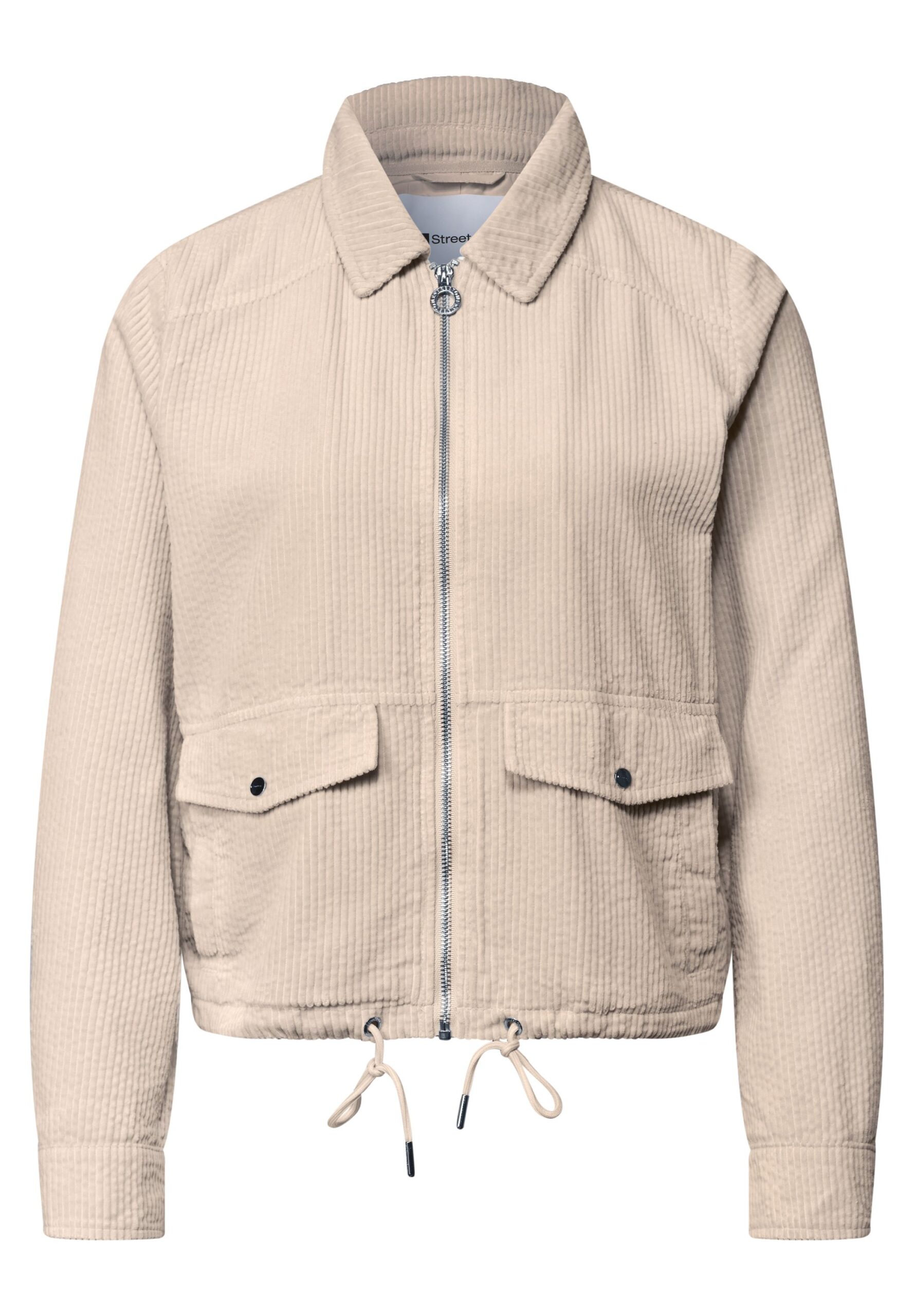 Street One Cordjacke mit Hemdkragen und Zipper