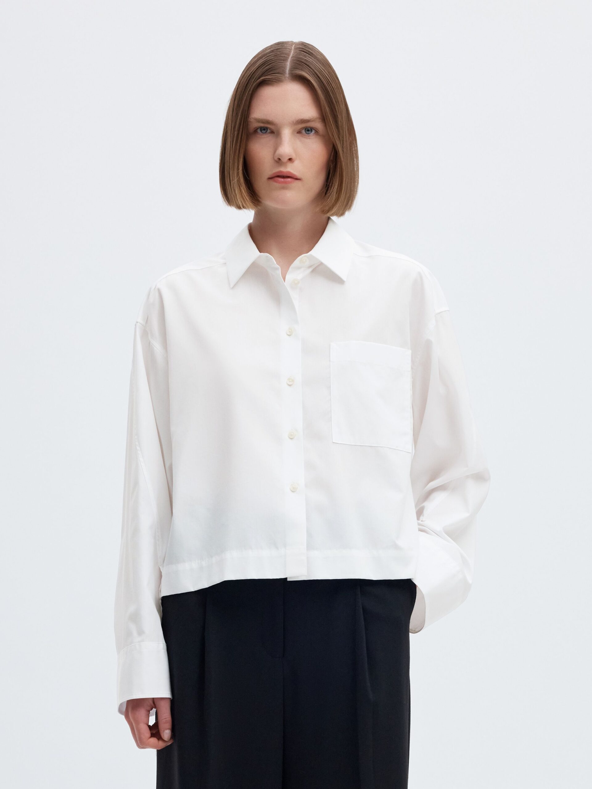 Selected Femme LS Cropped Boxy Shirt – Bild 2