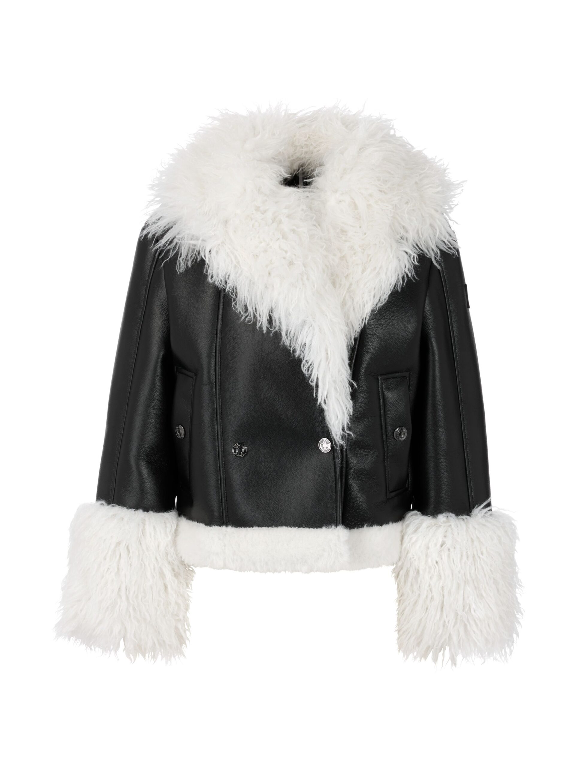 Marc Cain Sports Jacke mit Kunstfell-Besatz