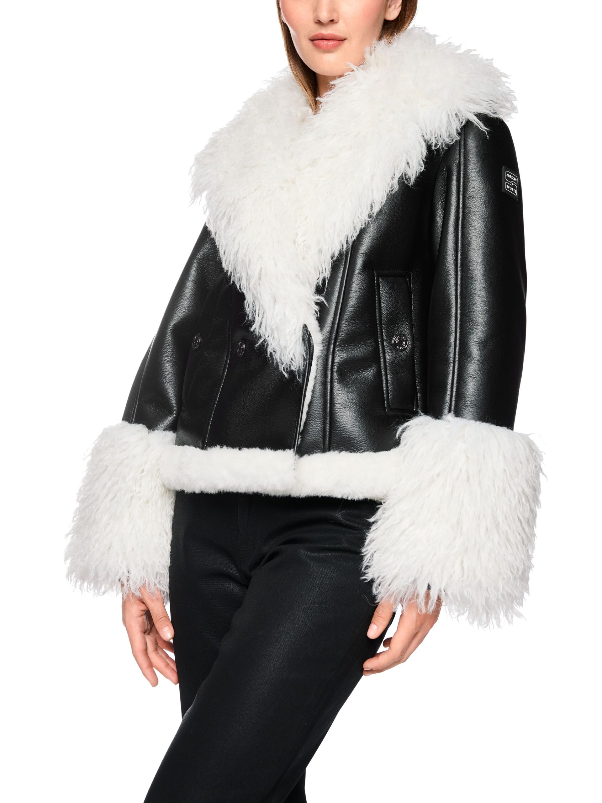 Marc Cain Sports Jacke mit Kunstfell-Besatz – Bild 3