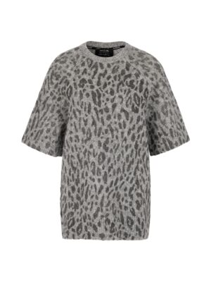 Marc Cain Sports Langer Pullover mit Leo-Muster