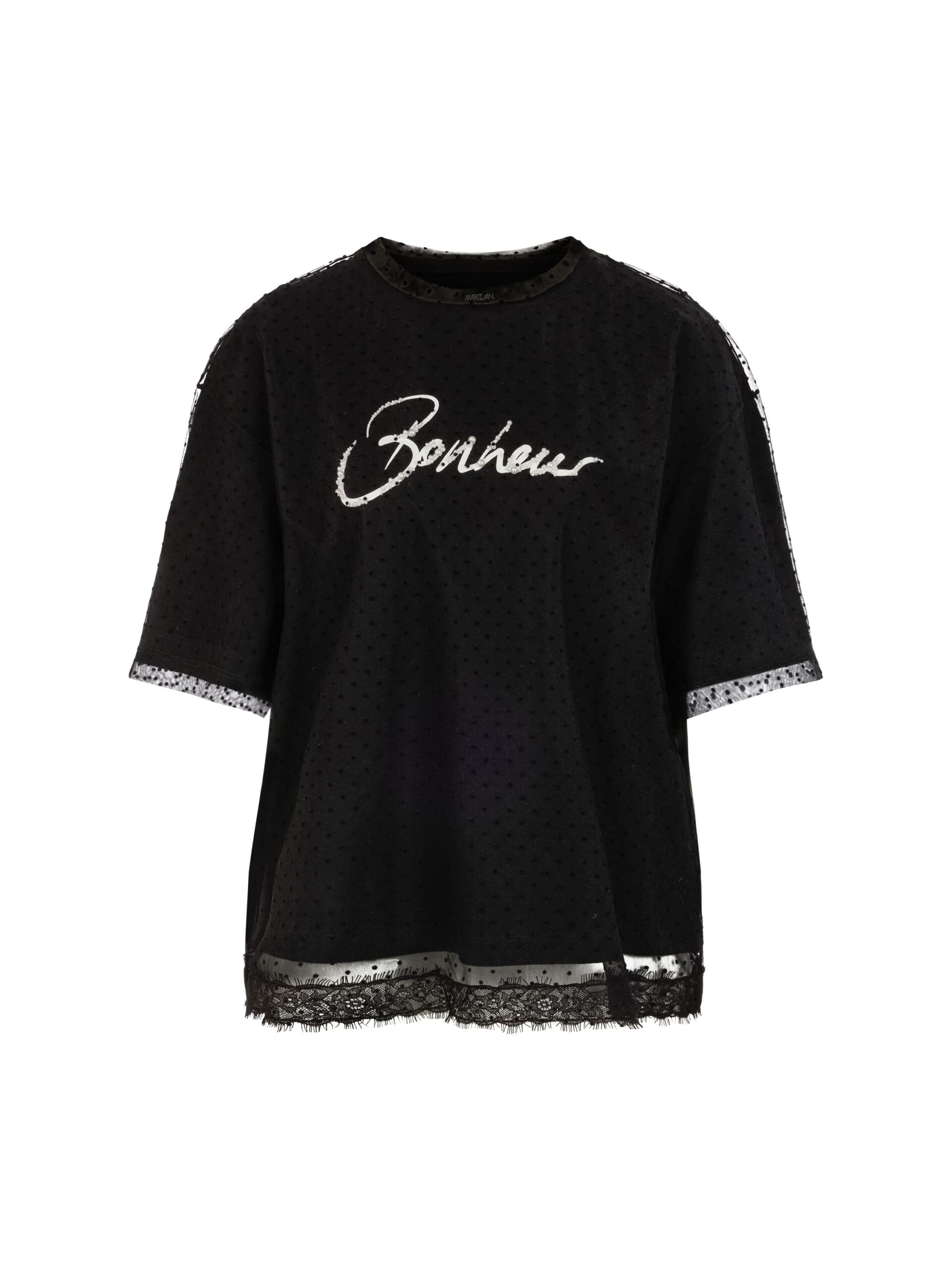 Marc Cain Sports 2-in-1 T-Shirt im Layer-Look mit Mesh