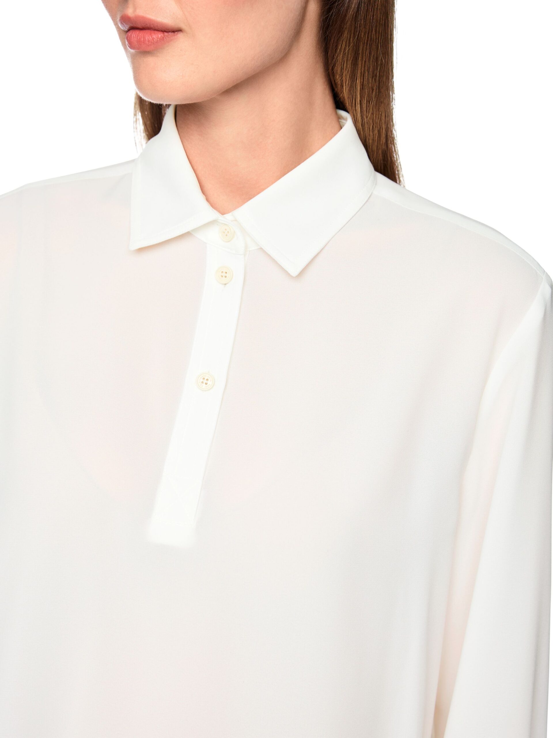 Marc Cain Sports Klassische Bluse mit sichtbarer Knopfleiste – Bild 5