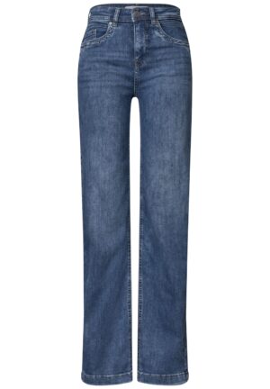 Street One High Waist Wide Leg Jeans im Loose Fit