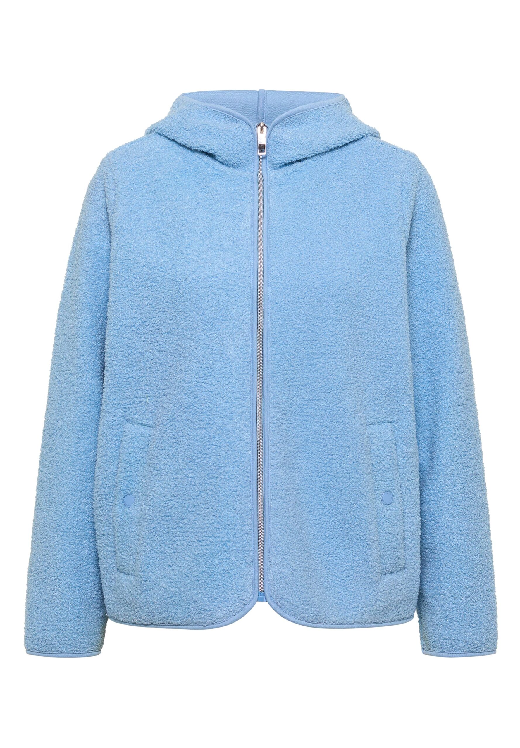 CECIL Teddy-Jacke mit Kapuze in Unifarbe – Bild 2