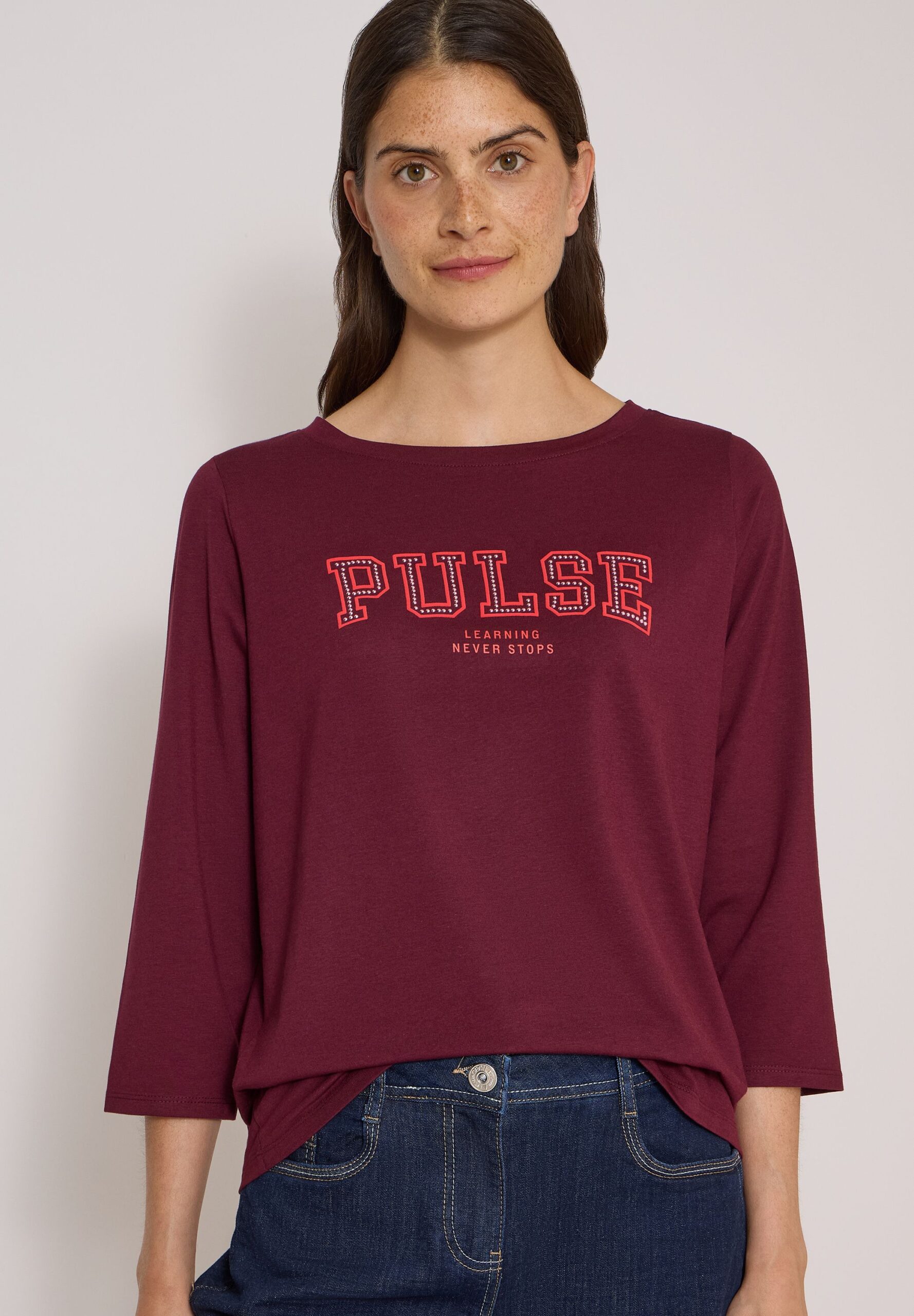 CECIL 3/4-Arm Shirt mit Boat Neck und Print – Bild 6