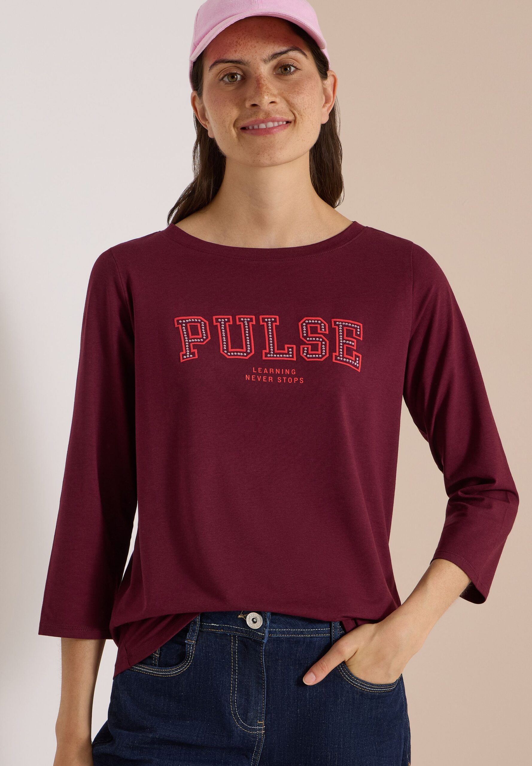 CECIL 3/4-Arm Shirt mit Boat Neck und Print – Bild 3
