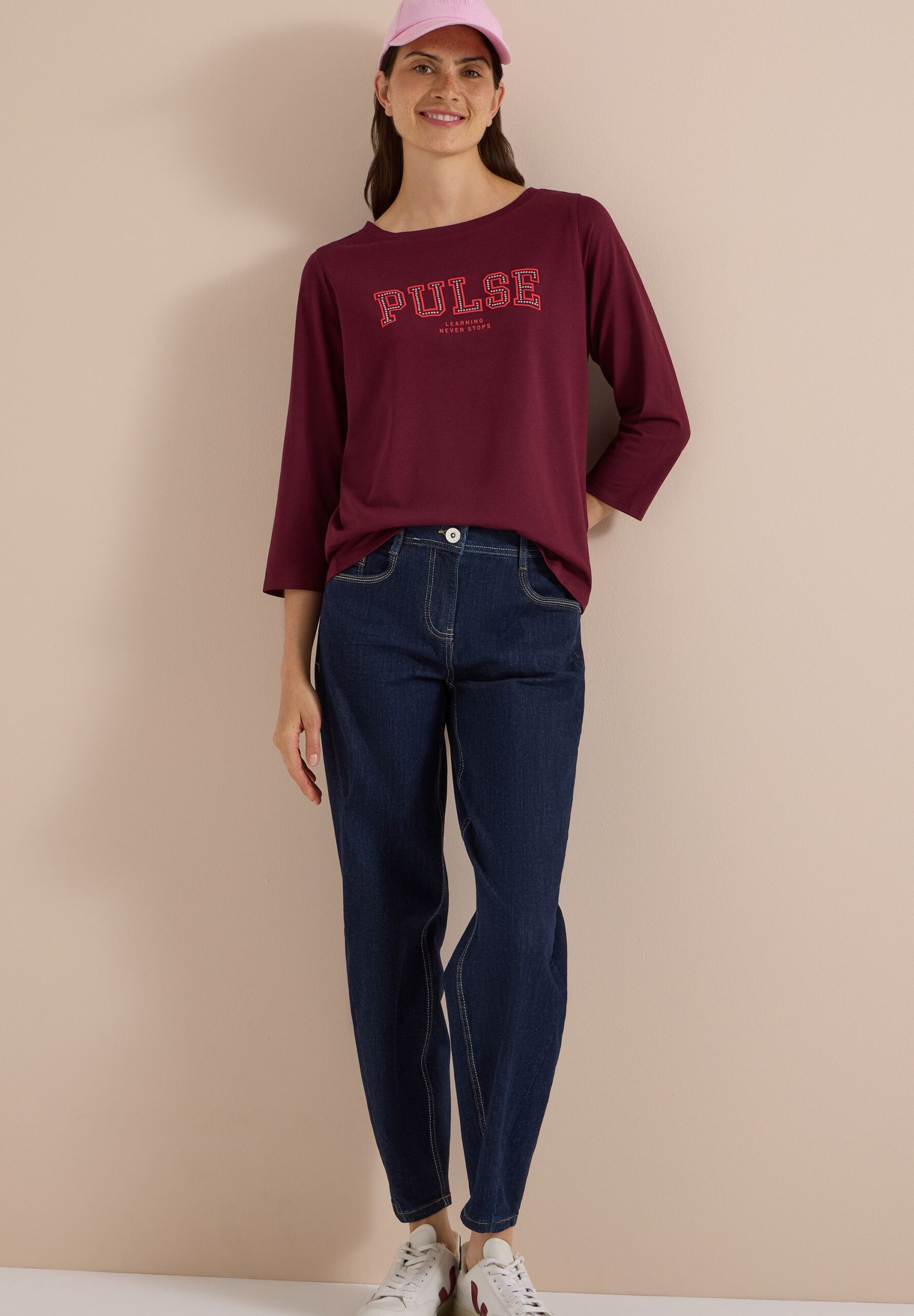 CECIL 3/4-Arm Shirt mit Boat Neck und Print – Bild 4