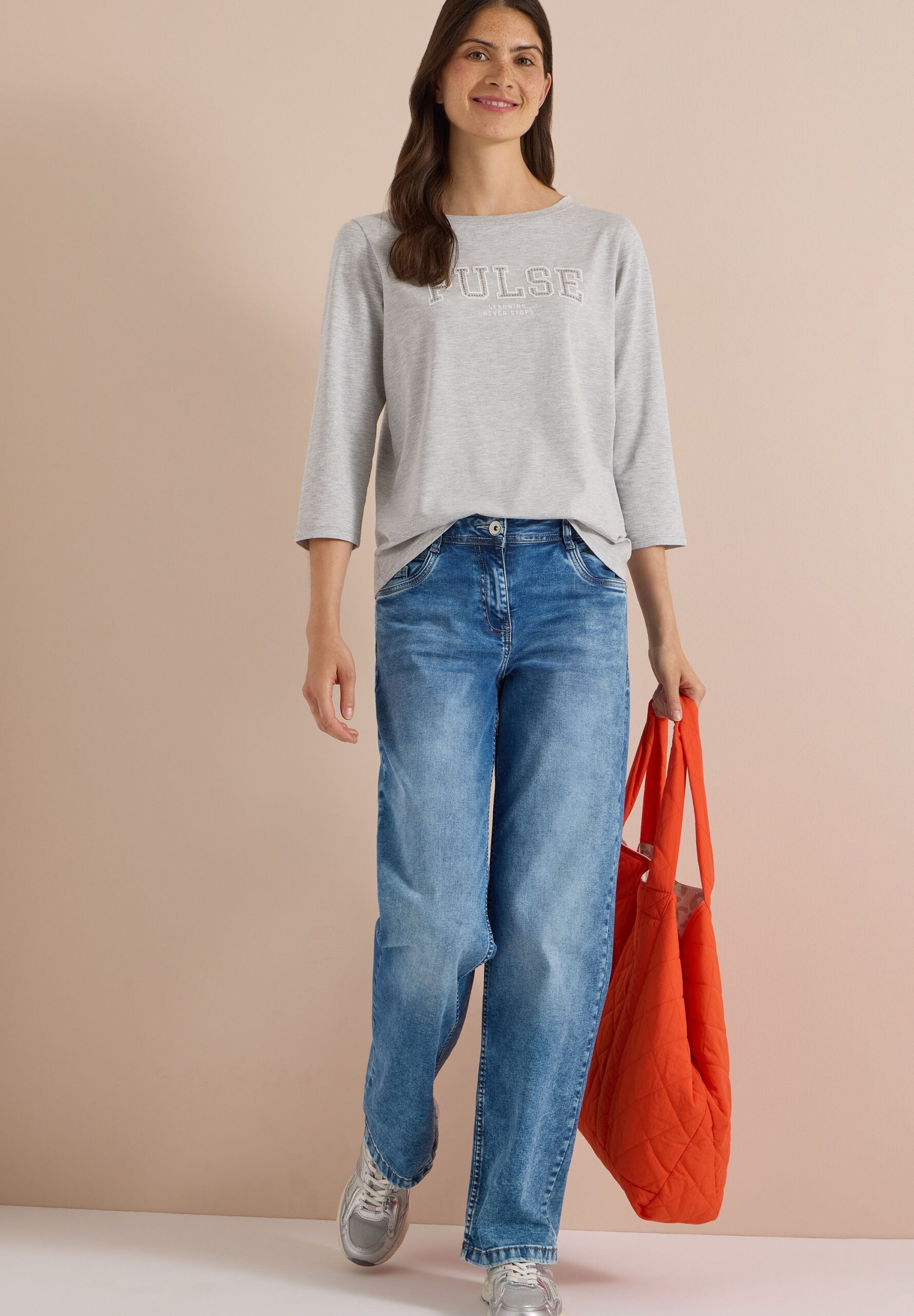 CECIL 3/4-Arm Shirt mit Boat Neck und Print – Bild 4