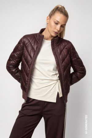 monari Jacke mit Neopren und Stehkragen
