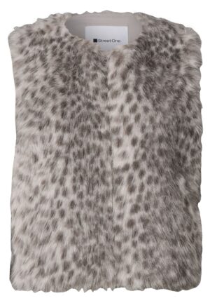 Street One Fake-Fur Weste mit Zipper und Taschen