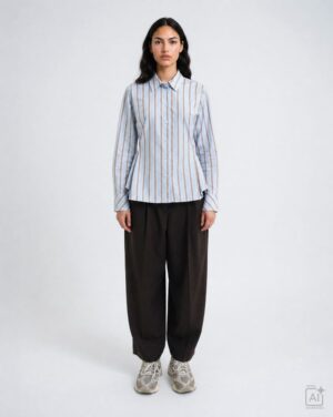 Smith&Soul Striped Blouse adjustable waist