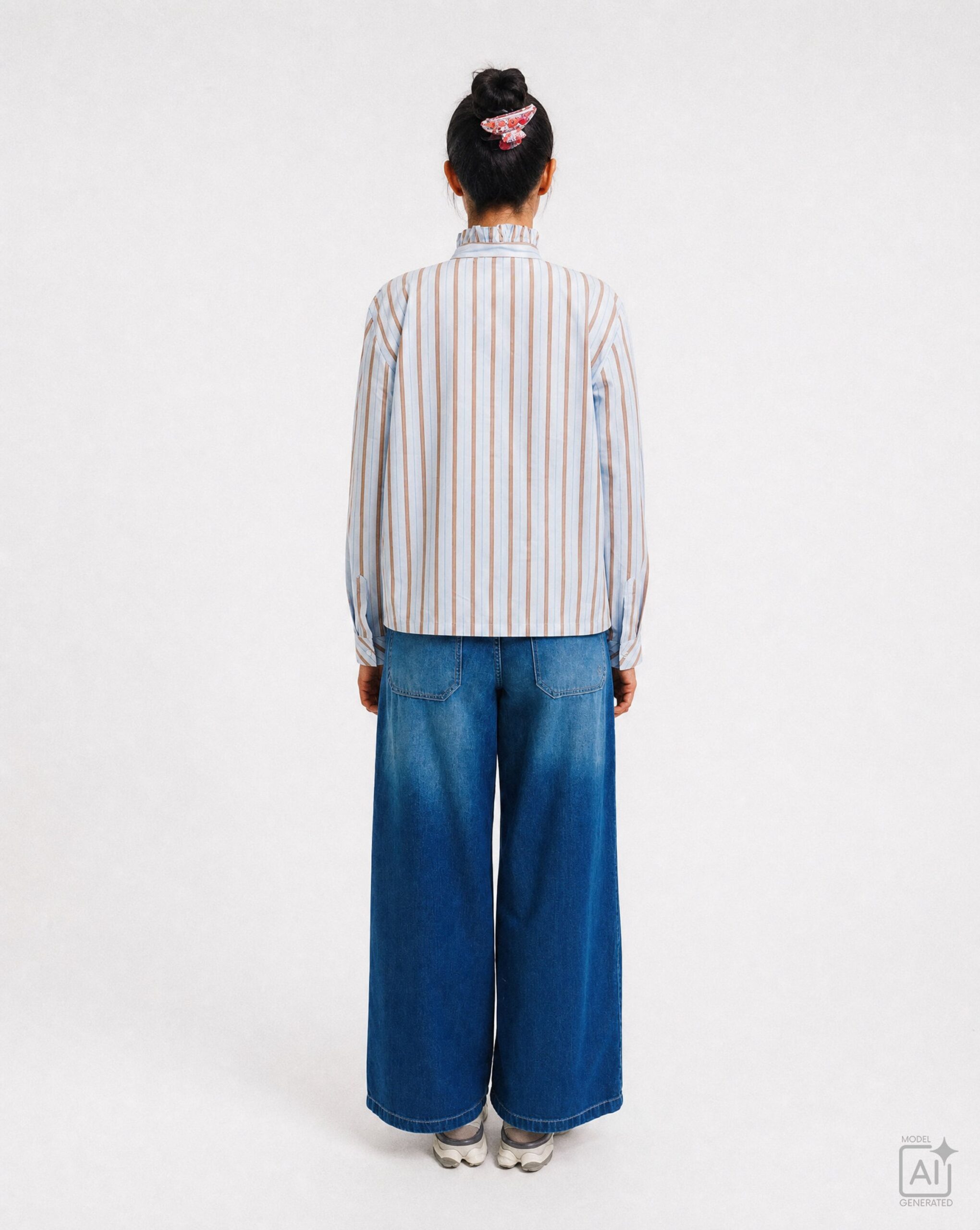 Smith&Soul Striped Ruffle Blouse – Bild 2