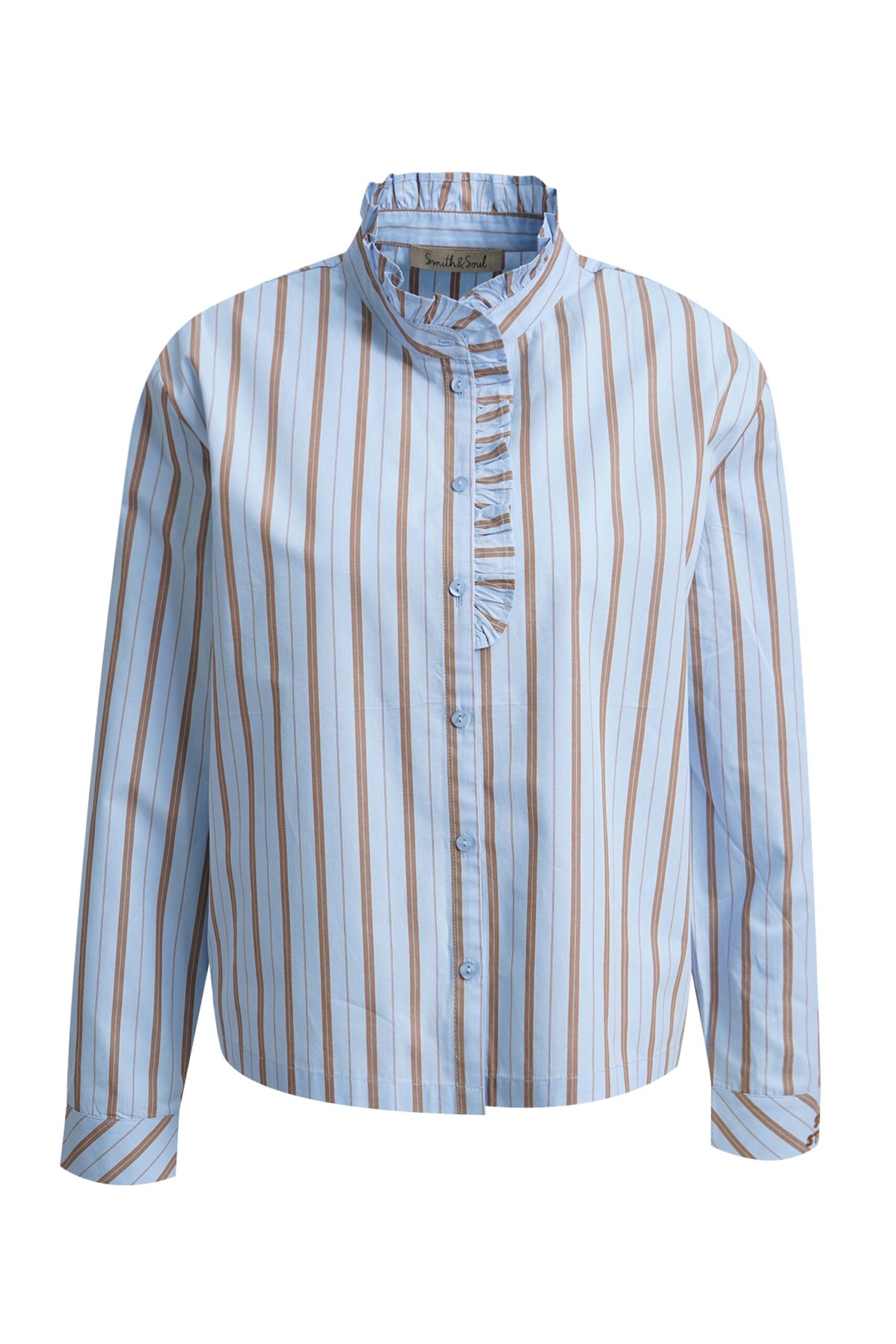 Smith&Soul Striped Ruffle Blouse – Bild 4