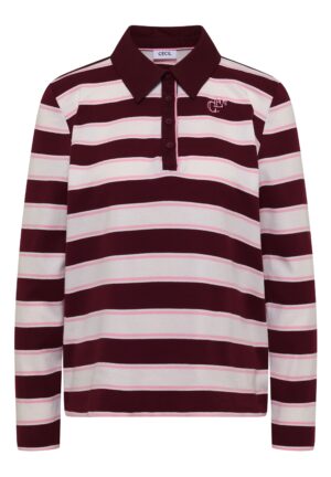 CECIL Langarm Poloshirt mit Knöpfen