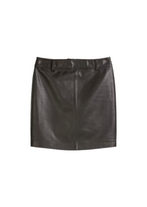 Marc O'Polo Casual Leder Minirock mit Metallreißverschluss