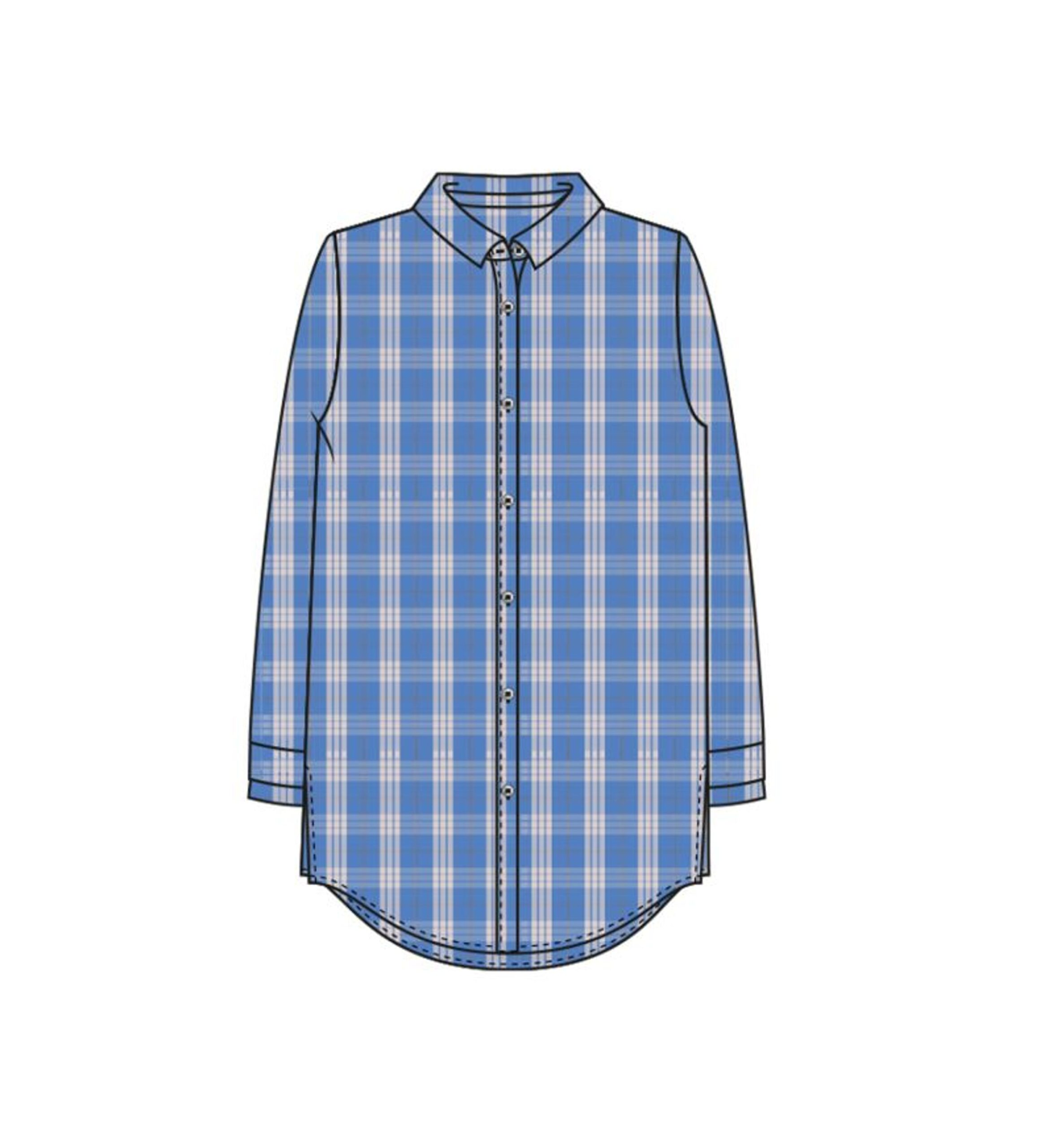 Smith&Soul Bluse mit Karomuster und Hemdkragen