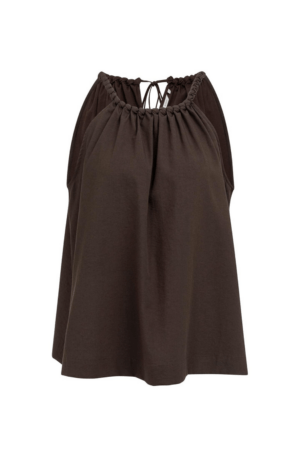 YAYA Neckholder-Top mit geflochtenem Rand