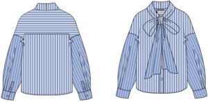 The Shirt Project Bluse mit Streifen