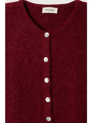American Vintage Gilet court mit Rundhalsausschnitt und Knopfleiste