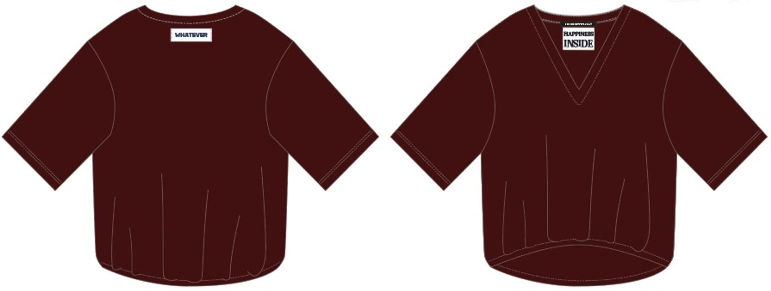 The Shirt Project Sweatshirt mit V-Ausschnitt