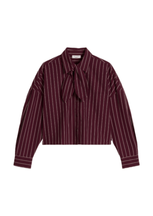 Marc O'Polo Denim Gestreifte Schluppenbluse regular