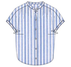 milano italy Ärmellose Bluse mit Neckpanel und Raffung