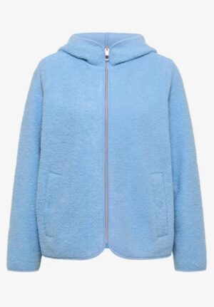 CECIL Teddy-Jacke mit Kapuze in Unifarbe