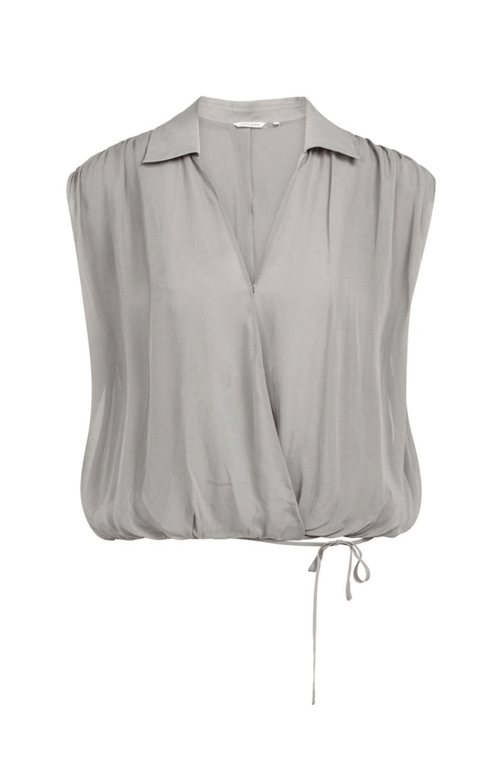 YAYA Ärmellose Bluse mit Wickeloptik