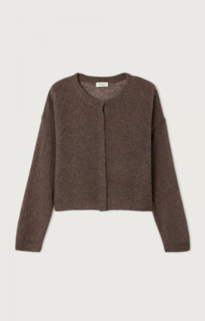 American Vintage GILET COURT ML COL ROND